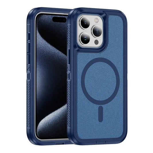 MagSafe Rugged Armor Case for iPhone 15 14 13 12 11 Pro Max Shockproof Cover