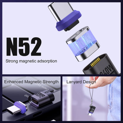 240W Magnetic USB-C Adapter – Fast Charging & Data Transfer Extender