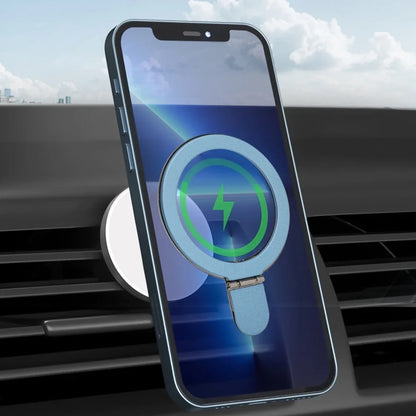 Magnetic Finger Ring Holder for iPhone 15 16 MagSafe Wireless Charging Stand