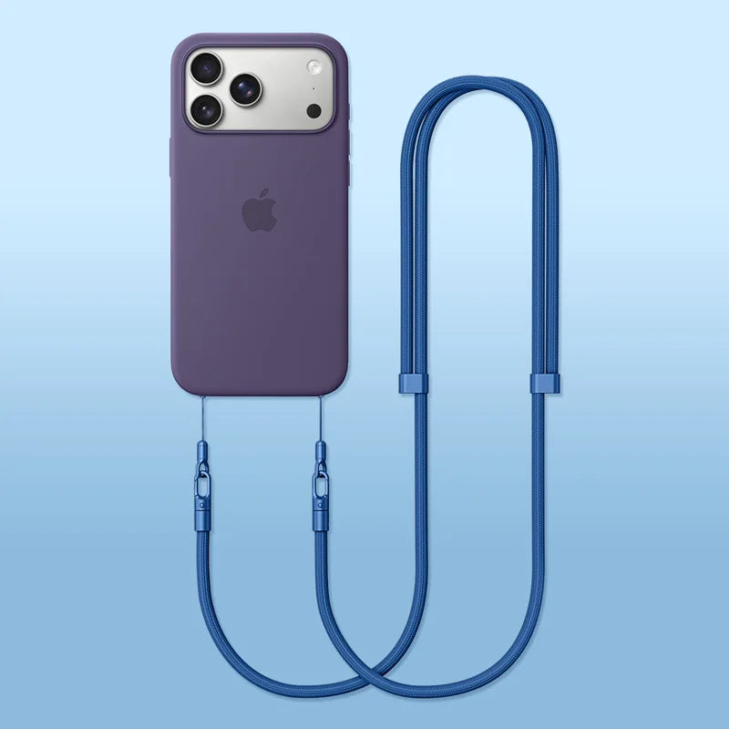Crossbody Neck Rope Lanyard Case for iPhone 17 Air Pro Max Adjustable Strap