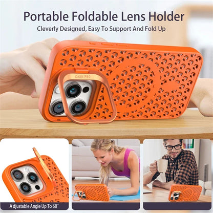 MagSafe Mesh Cooling Case for iPhone 11–15 Pro Max – Soft & Magnetic