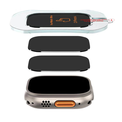 1-5PCS Privacy Tempered Glass Screen Protector with Frame for Apple Watch Ultra 2 49mm