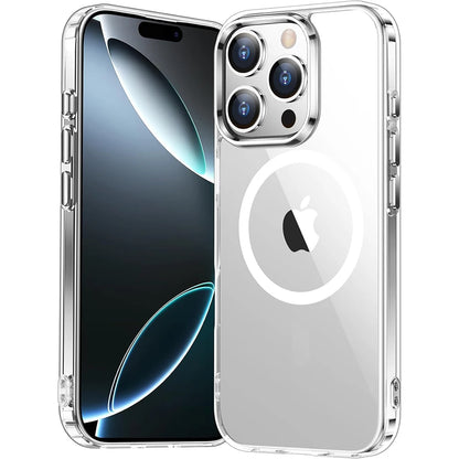 Anti-Yellowing Clear MagSafe Case for iPhone 16 15 14 13 12 11 SE
