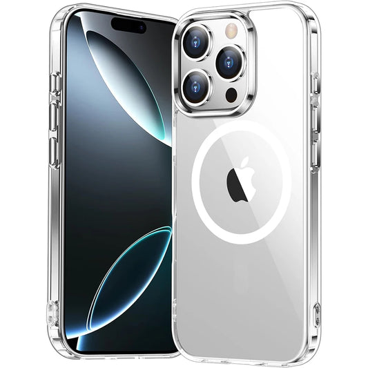 Anti-Yellowing Clear MagSafe Case for iPhone 16 15 14 13 12 11 SE