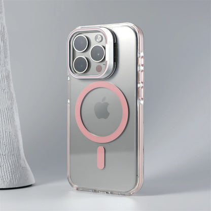 Luxury Lens Holder MagSafe Clear Case for iPhone 17 Air 16 15 14 13 12 Pro Max