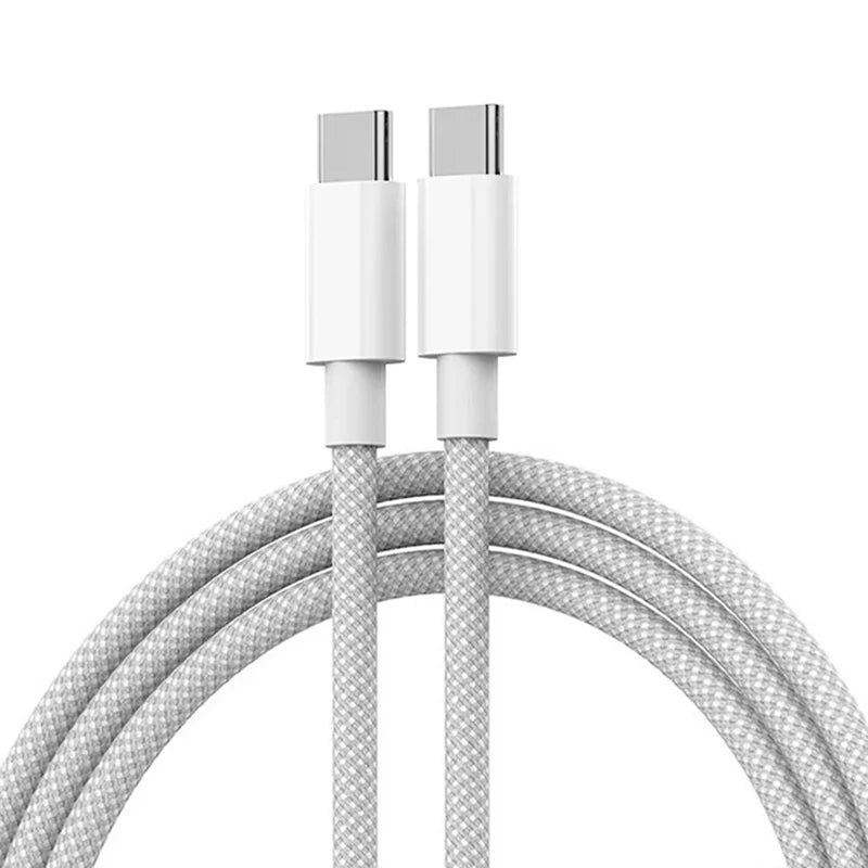60W USB-C to USB-C Fast Charging Cable – PD Power & Data for iPhone & Android