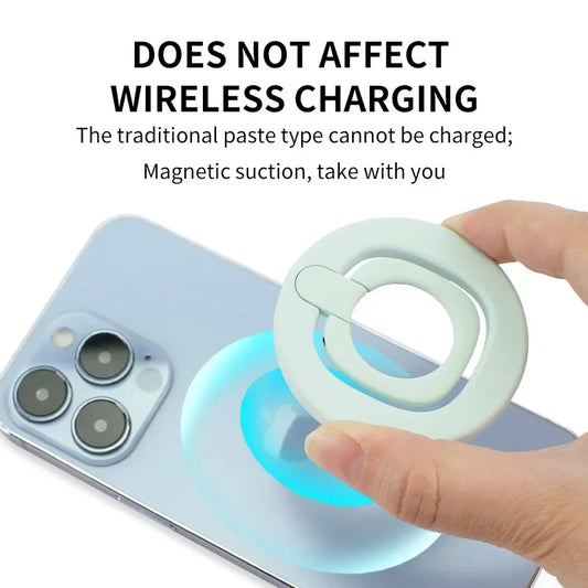Magnetic Finger Ring Holder Stand for iPhone 12–16 Pro/Plus & Xiaomi