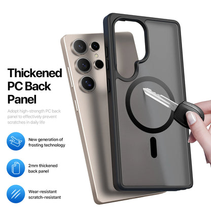 Magnetic Case for Samsung Galaxy S25 Ultra/Plus with Multi-Color Back